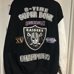 Commemorative Raiders Super Bowl Jacket
